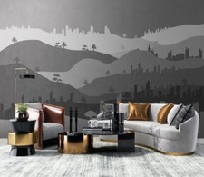 3D Gray Slope Tree R768 Wallpaper Wall Mural Self-adhesive Removable Panda