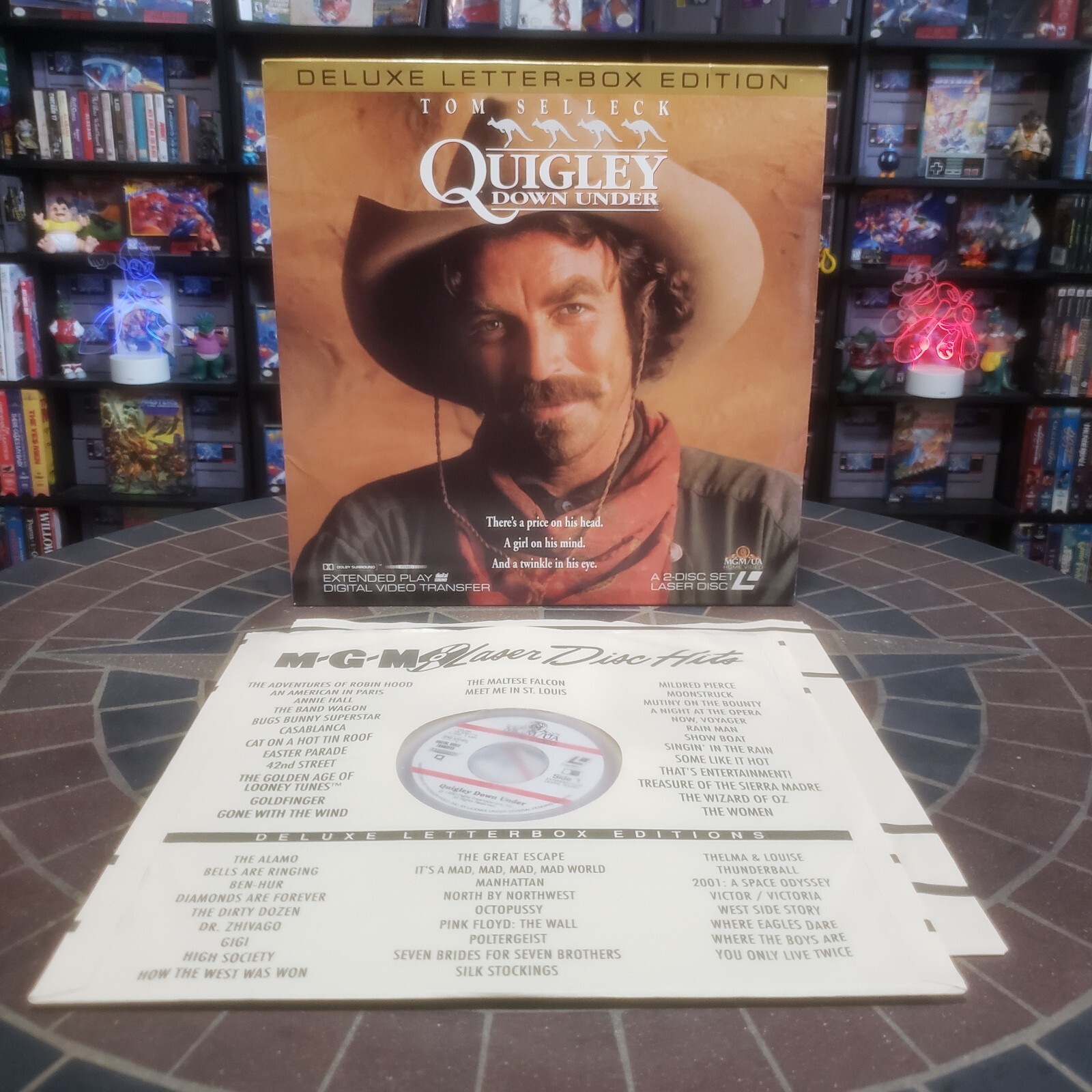QUIGLEY DOWN UNDER (TOM SELLECK) LASERDISC Ships Fast in a Box Mailer! eBay