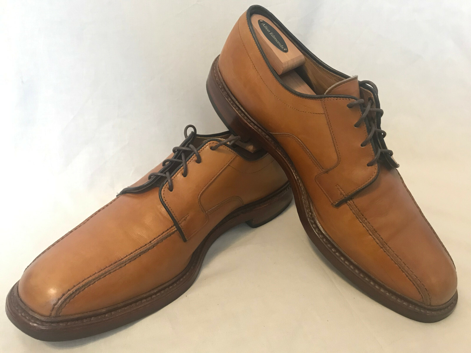 ALLEN EDMONDS Hillcrest Bicycle Toe Dress Shoes Walnut 12B Narrow eBay