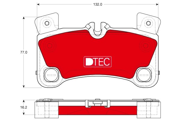 TRW GDB1775DTE Brake Pad Set, disc brake for AUDI,PORSCHE,VW