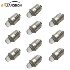 10PCS White Torch Replace Lamp LED Bulb DC 3V Volt White MES Screw E10 1447