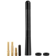 1 x Auto Dach Kurz Stab Antenne 12cm Carbon Design AM/FM Radio Universal DE