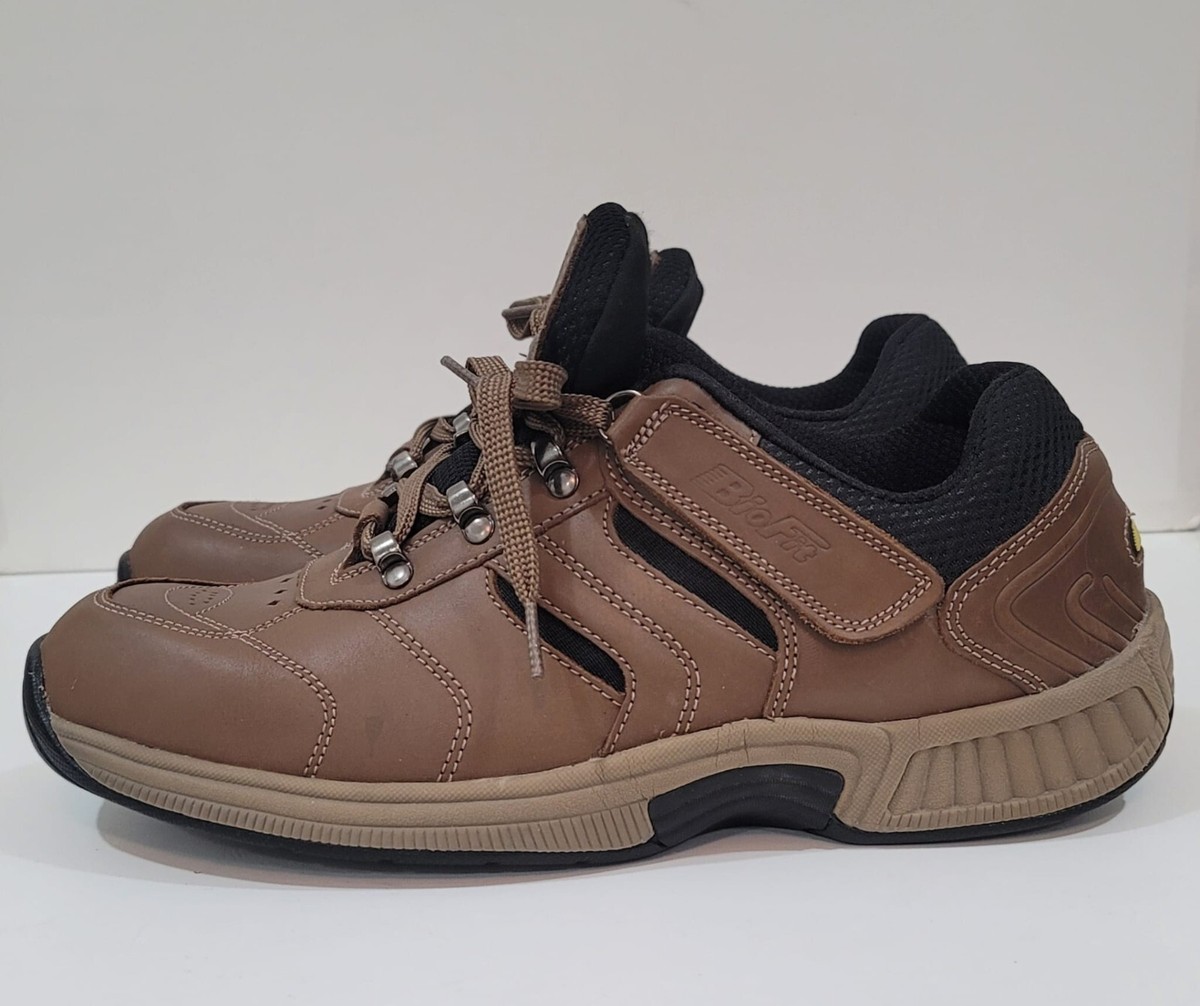Orthofeet Shreveport 644 Men\'s 11 Wide Brown Leather Tie-Less Sneakers NIB OrthoFeet BioFit Shreveport Tie-Less Brown | Mercari main image 2