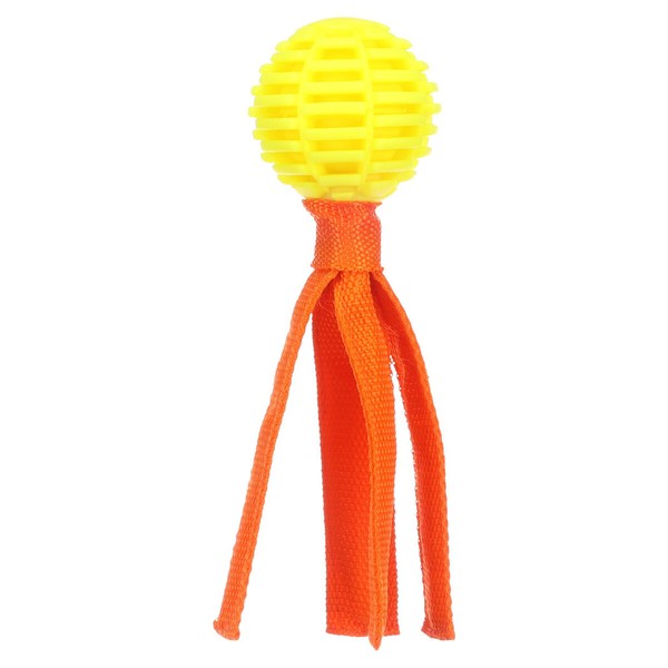 Flamingo Hundespielzeug Lipa Ball Gelb/Orange 21X6,4Cm SchwimmfäHig-image