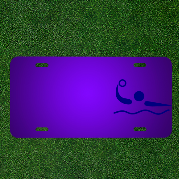 Create Personalized Water Polo Ball License Plate with Custom Names