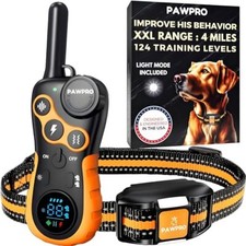 Dog Shock Collar with Remote, Unmatched 4-Mile Range, Night-Light Mode,