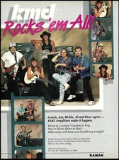 Bon Jovi Richie Sambora Al DiMeola Steve Wariner Lonnie Mack Kaman KMD Amp ad