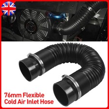 76mm 3inch Car Cold Air Intake Inlet Pipe Flexible Duct Tube Hose Kits Universal