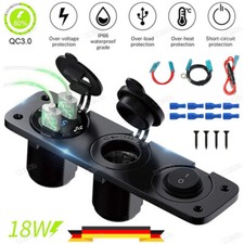 Auto / KFZ 12V Zigarettenanzünder Steckdose mit Dual USB Ladegerät Buchse Einbau Auto / KFZ 12V Zigarettenanzünder Steckdose mit Dual USB Ladegerät Buchse Einbau