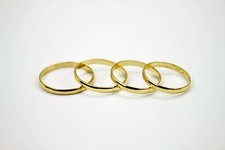 Authentic 10K Solid Yellow Gold Plain Knuckle...