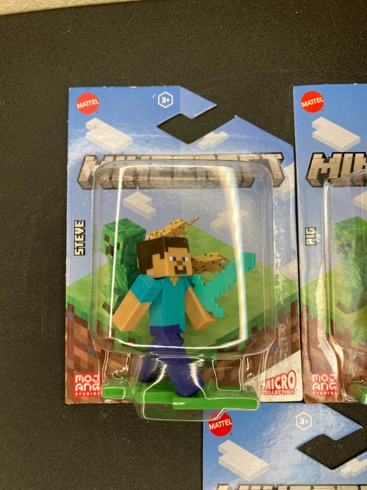 Mojang Minecraft Mattel Micro Colección Figuras Juego Completo De 5 Juguetes Nuevo En Paquete Foto 2 de 4