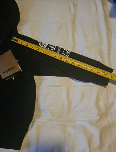 Burberry Floral Lion Logo Kids Toddler Black Hoodie Full Zip Size 6 - Picture 7 of 12