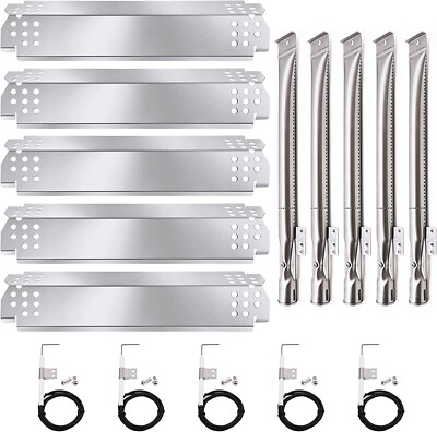 Grill-Heizplatten Ersatz Für Nexgrill 720-0830H – 4 Stück Edelstahl, Für Gleichmäßige Wärmeverteilung, 42x14x1 Cm