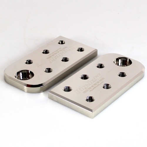 Big Jeff Audio Pair of 6 Spot Lug Style Aluminum Bolt Down Battery Terminals - Picture 2 of 4