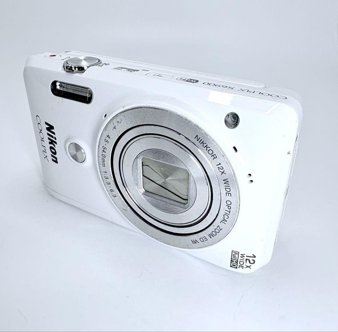 Nikon Coolpix S6900 White Digital Camera 16MP Flip Screen Nikon Coolpix S6900 White Digital Camera 16MP Flip Screen