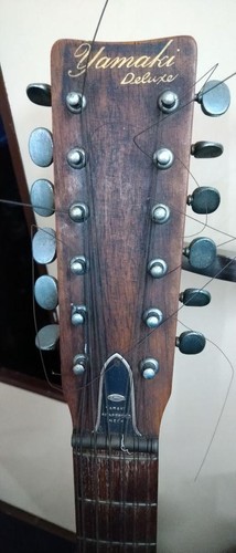 MIJ Vintage Yamaki 12 string guitar yamaki deluxe FOLK Acoustic Guitar - Picture 2 of 10