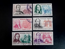 FRANCE ++ANNEE 1961+++  CELEBRITES N° 1295/1300+++++ ++ OBLITERE++++++TTB++