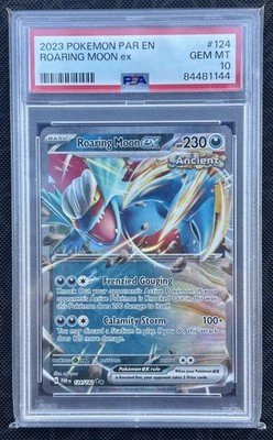 Pokemon TCG Roaring Moon EX 124/182 Paradox Rift PSA 10 | eBay