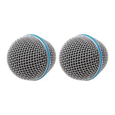 2PCS Microphone Grill Mic Grille Replacement Mic Head Mesh for Beta58A 7015