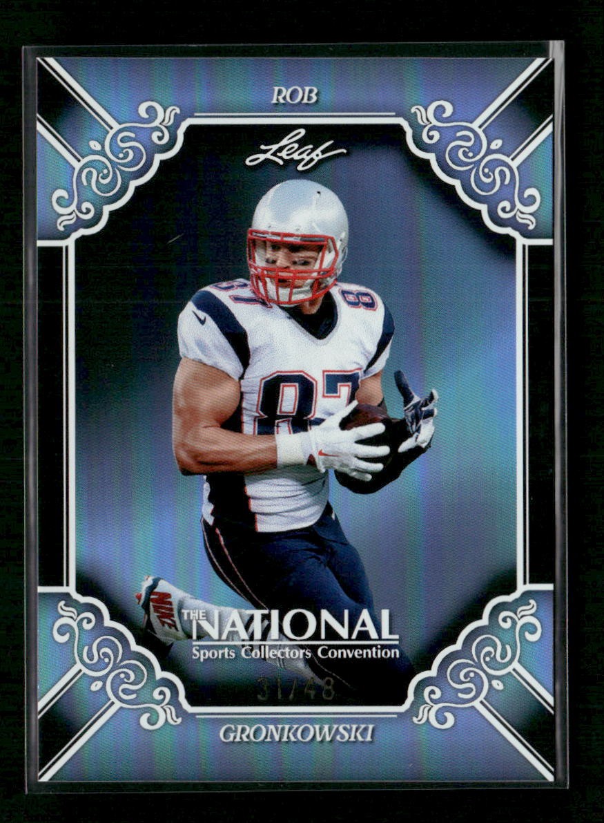 2026 Leaf National Wrapper Redemption Rob Gronkowski Platinum #/48 #133