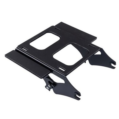 BLACK DETACHABLE TWO UP REAR TOUR TRUNK PACK MOUNTING RACK '09UP HARLEY TTMR-BL