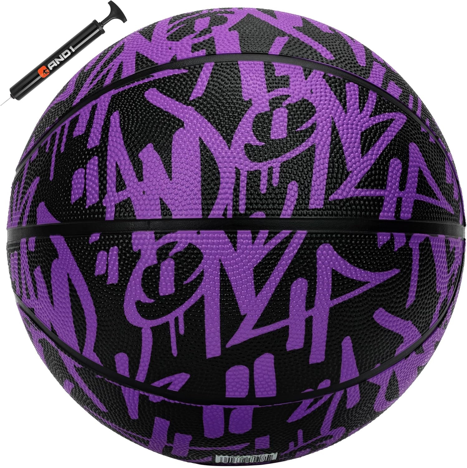 Fantom Graffiti Rubber Basketball - Streetball for Indoor and Outdoor Use, De...