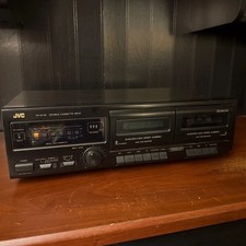 JVC TD-W118 Double Cassette Deck Dolby B Metal Tape Dubbing Tested