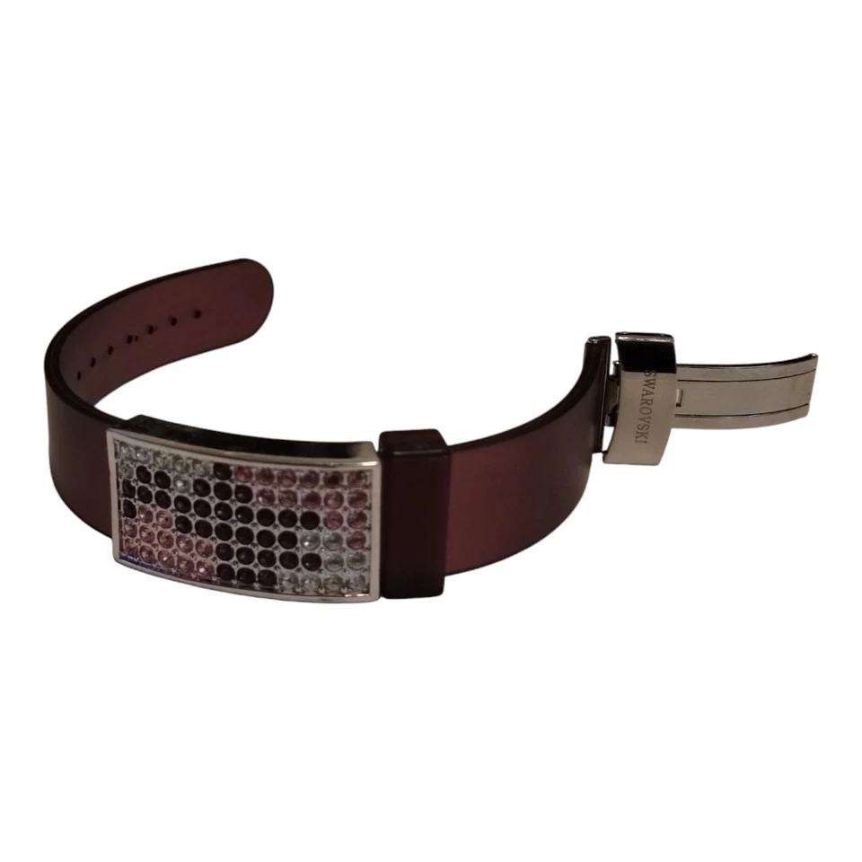 Pulsera de gelatina ajustable SWAROVSKI cristales morados amatista Foto 3 de 4