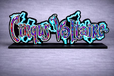 Cirqus Voltaire Pinball Topper Aufsteller Bally Flipper 3D Print Logo