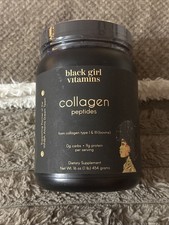 Black Girl Vitamins Collagen Peptides Powder ...