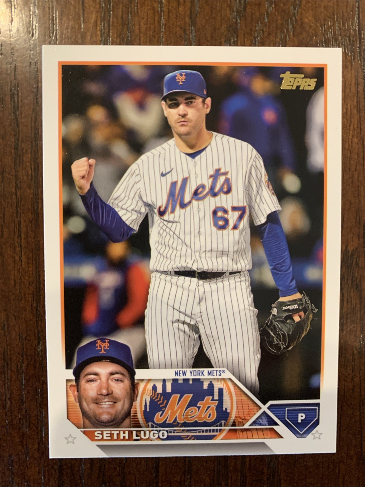 2023 Topps Series 1 Seth Lugo Golden Mirror SSP #187 New York Mets