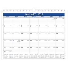 2027 Calendar - 2027 Wall Calendar, 18 Months Calendars 14.8'' x 11.5'' blue