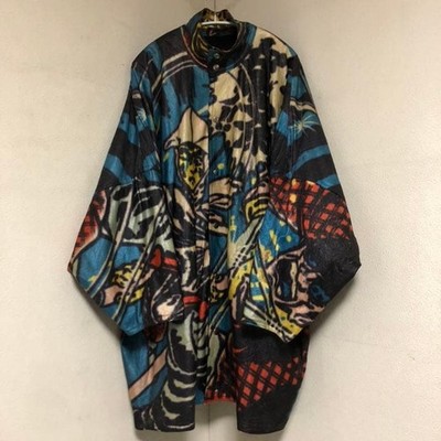 Kansai International 70s Archive Dolman Sleeve All-Over Print Coat