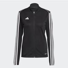 Adidas Primegreen Essentials Warm-Up Slim 3-Stripes Track Jacket, Black, Medium