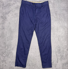 Banana Republic Pants Mens 32R Flannel 120s Vitale Barberis Canonico Wool Slim