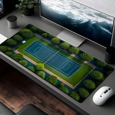 40 90cm Extra-Large Tennis Court Design Gaming Mouse Pad  Desk Mat - 35x16 89x