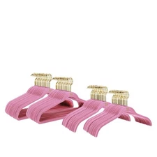 The JOY Hangers 50-piece Mega Set with Antimicrobial Technology - Blush Pink