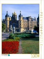 Calvendo Puzzle Schwerin Castle, Romantic Historicism | 1000 Pieces, Finished Si
