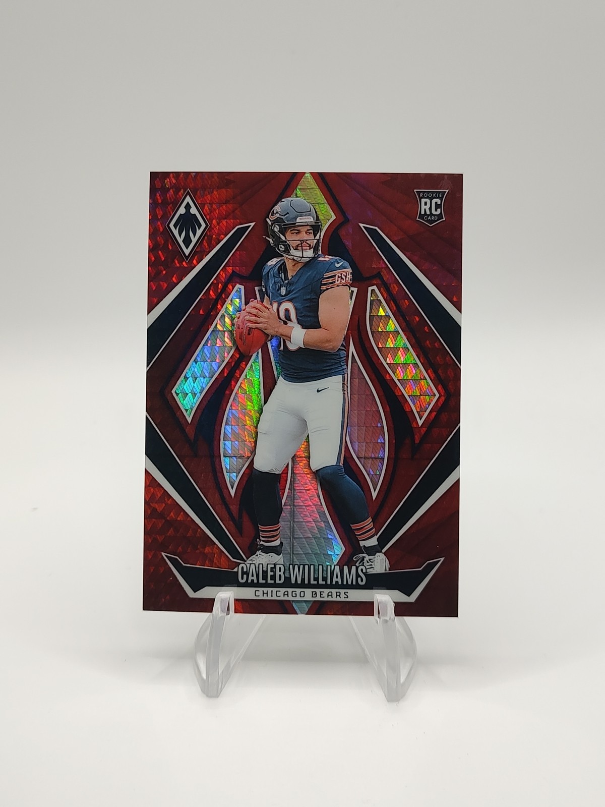 2024 Panini Phoenix - Rookies Caleb Williams #151 Red Hyper 61/140 (RC) Bears