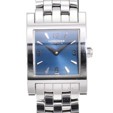 con carta LONGINES Dolcevita L5.166.4 quadrante blu orologio donna quarzo P#146109