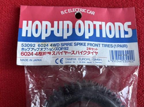 Tamiya 53092 6024 Nib 1/10 Vintage 4wd Spire Spike Front Tires - Photo 3/3