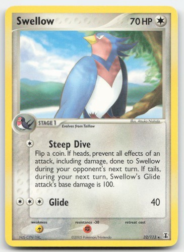 Swellow 32/113 EX Delta Species Pokemon TCG LP