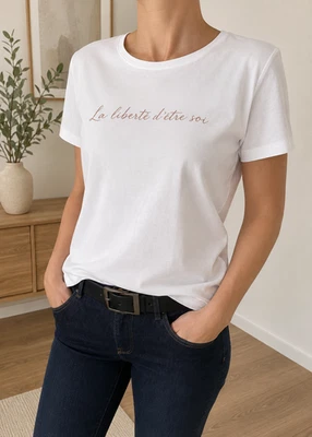 t-shirt femme Blanc Taille S Neuf - Photo 1/2