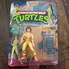1988 TMNT April O Neil 10 Back UNPUNCHED MOC Sealed Playmates 5005 PRESS