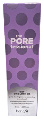 Benefit The POREfessional Get Unblocked Makeup Removing Cleansing Oil 45 ml