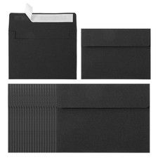 60Pack A2 Envelopes, Black Invitation Envelopes4-3/8" x 5-3/4"