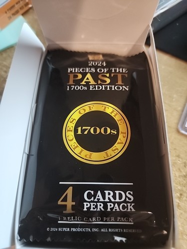 1 Pack 2024 Pieces of the Past 1700's Edition Factory Sealed Hobby Pack