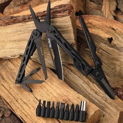 NTL20151 Nextool Black Knight Multi-Tool 420J2 Steel Blade Black Steel Handle