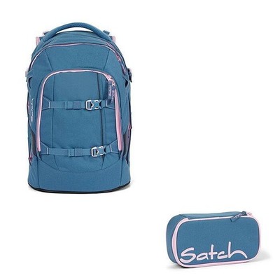 Schulrucksack Set Satch Pack Deep Rose 2tlg. Rucksack und Schlamperbox