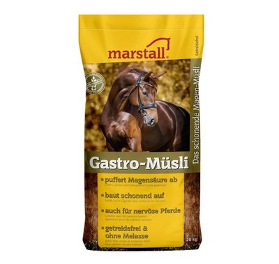 marstall Pferdefutter Gastro 20 kg getreide & melassefrei Magen-Müsli zuckerarm